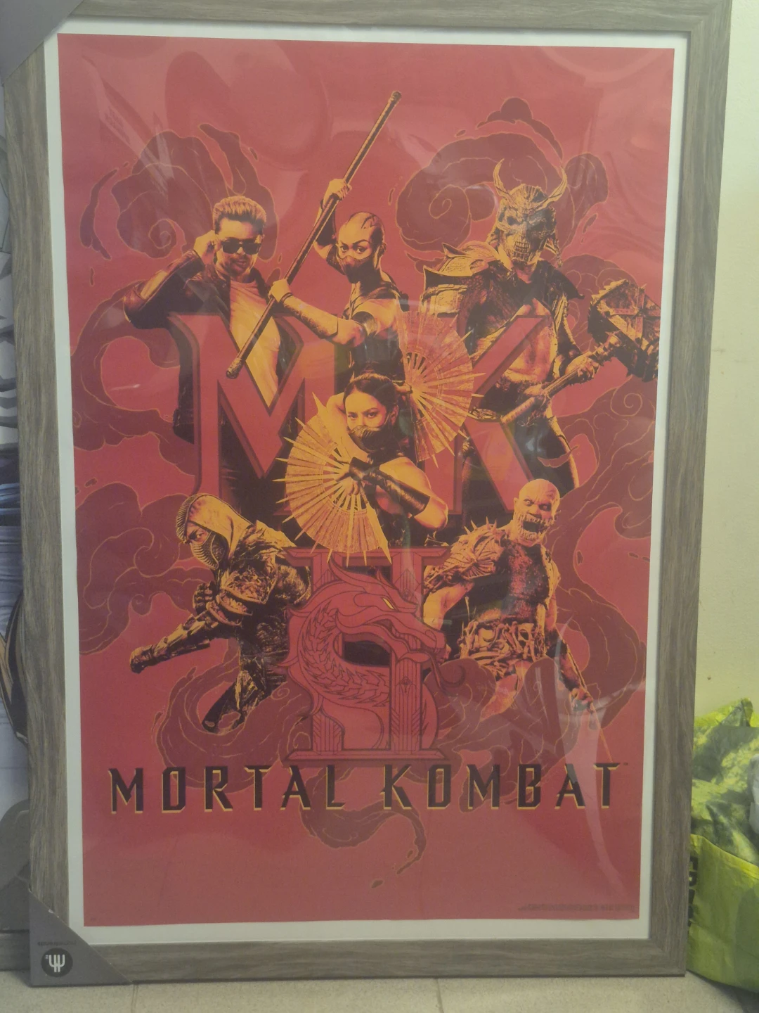 Mortal Kombat 24" x 36" framed poster