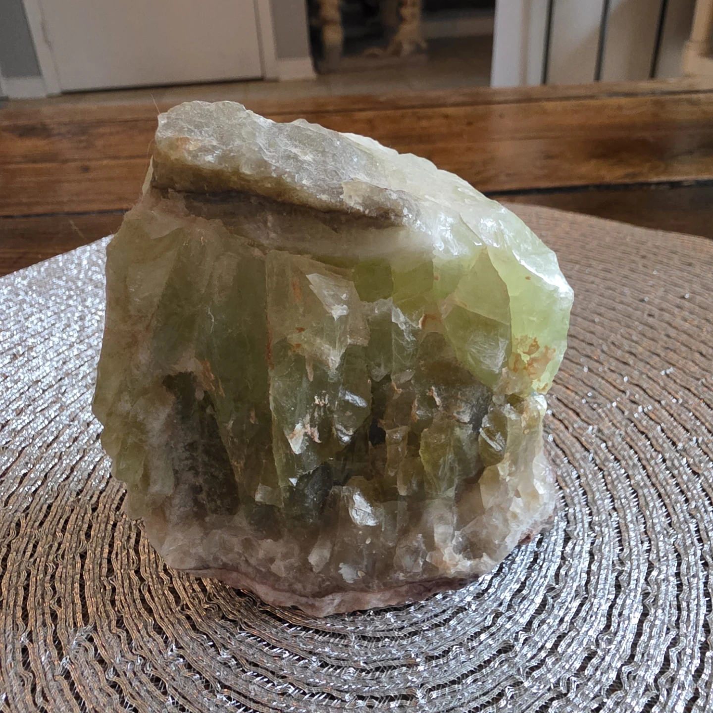 Large Green Calcite Crystal - EUC - photo 3