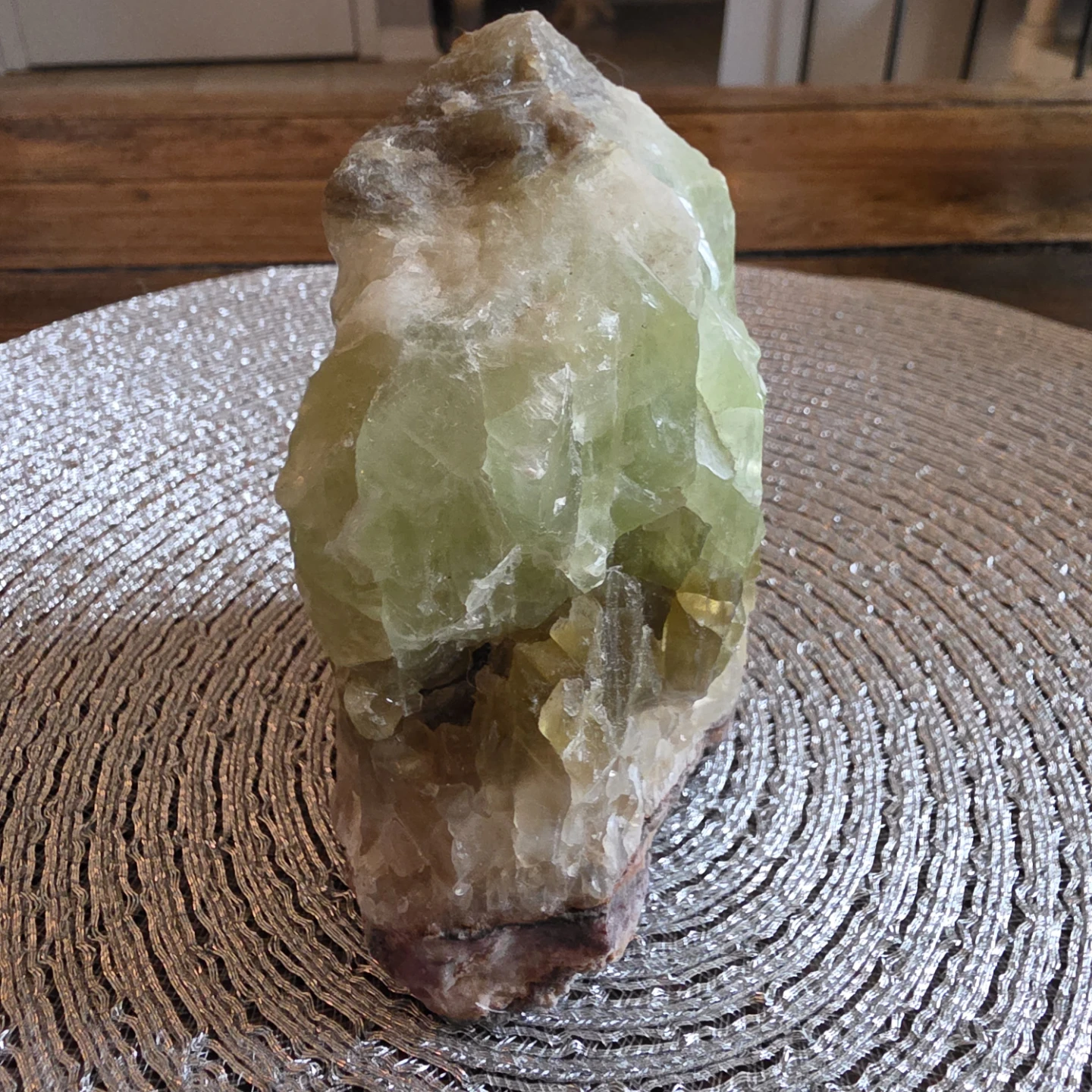 Large Green Calcite Crystal - EUC - photo 4
