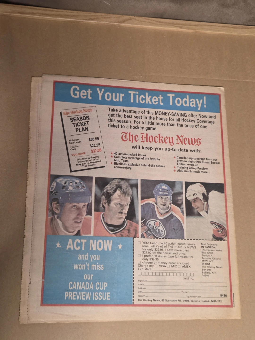 Vintage 1984 The Hockey News Full Newspaper - Bobby Clarke Cover - photo 2