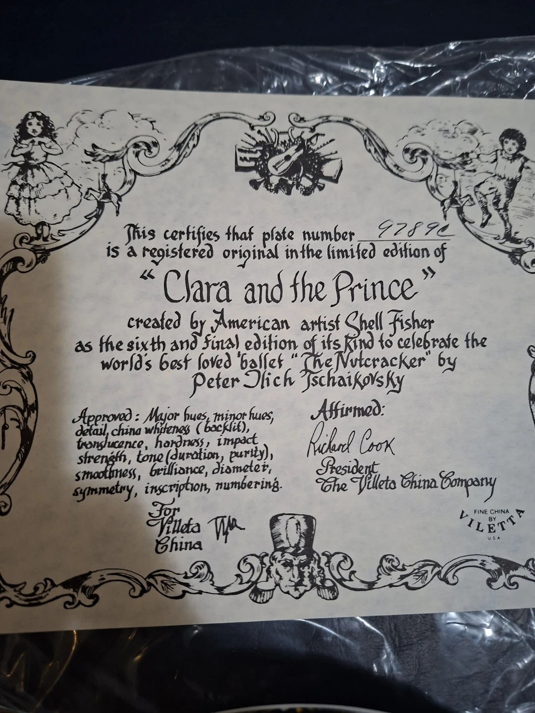 Viletta USA "Clara and the Prince" 1980 Nutcracker Ballet Plate - photo 2