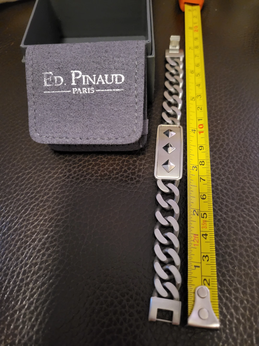 ED. PINAUD PARIS Silver Tone Bracelet with Studs - photo 4