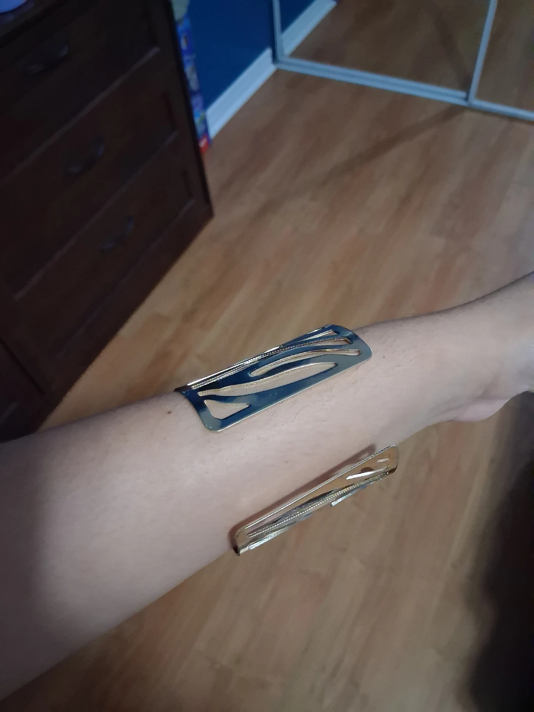 Gold Tone Cut-Out Cuff Bracelet - photo 2