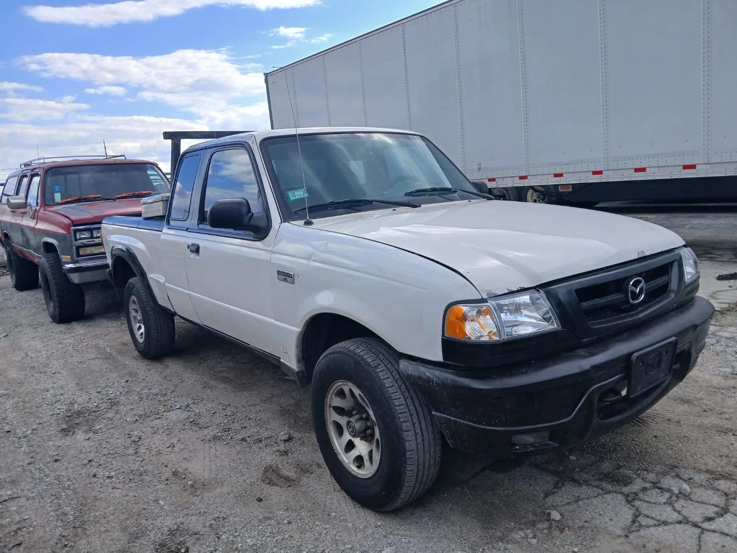 White Mazda B-Series Pickup Truck - 168,896 Miles