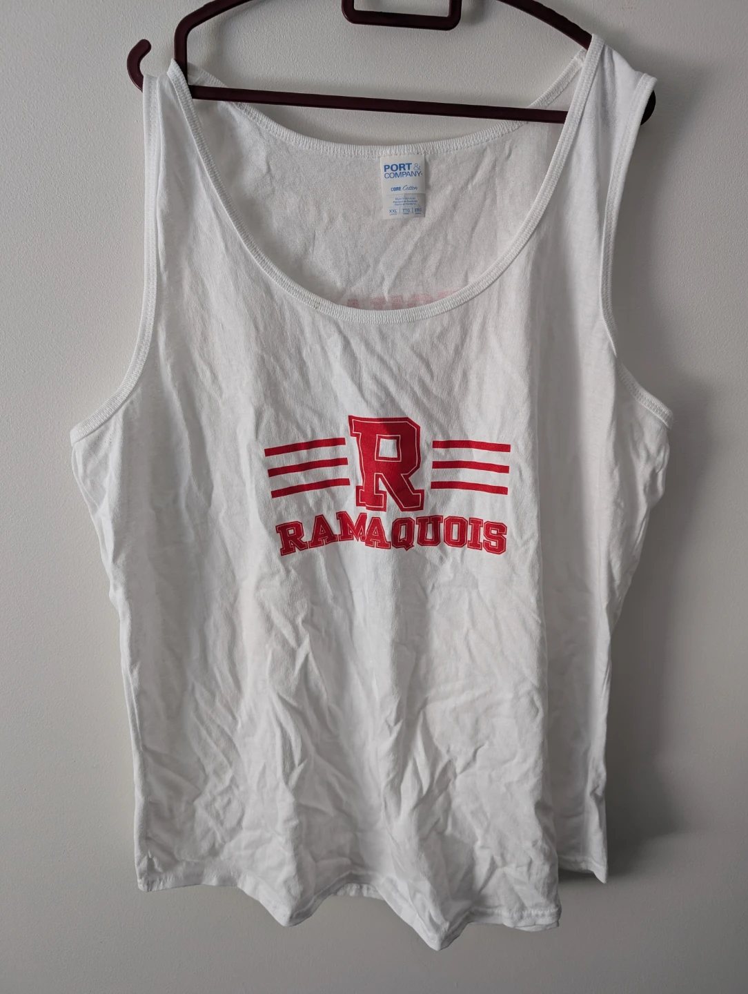 Port & Company Lifeguard Tank Top Singlet Gym Top Wear ptp 22"