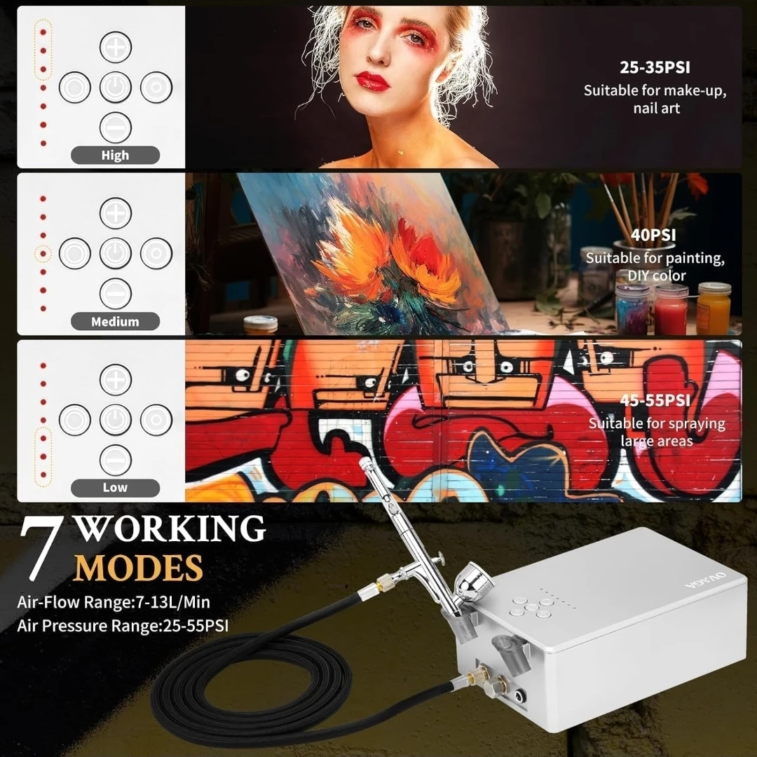 55PSI Ultra-Silent Airbrush Kit - photo 5