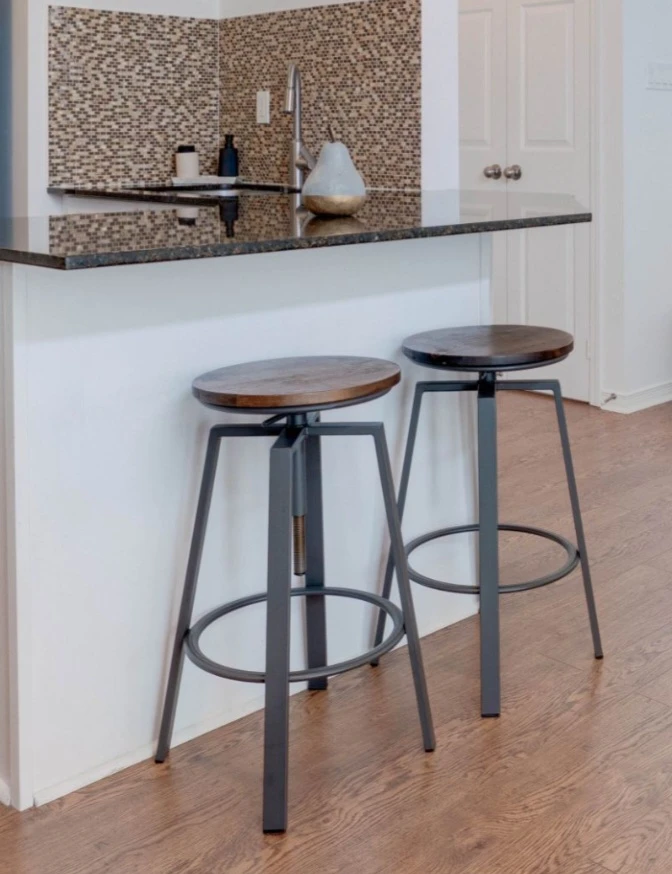 Adjustable Swivel Bar Stools (Set of 2)