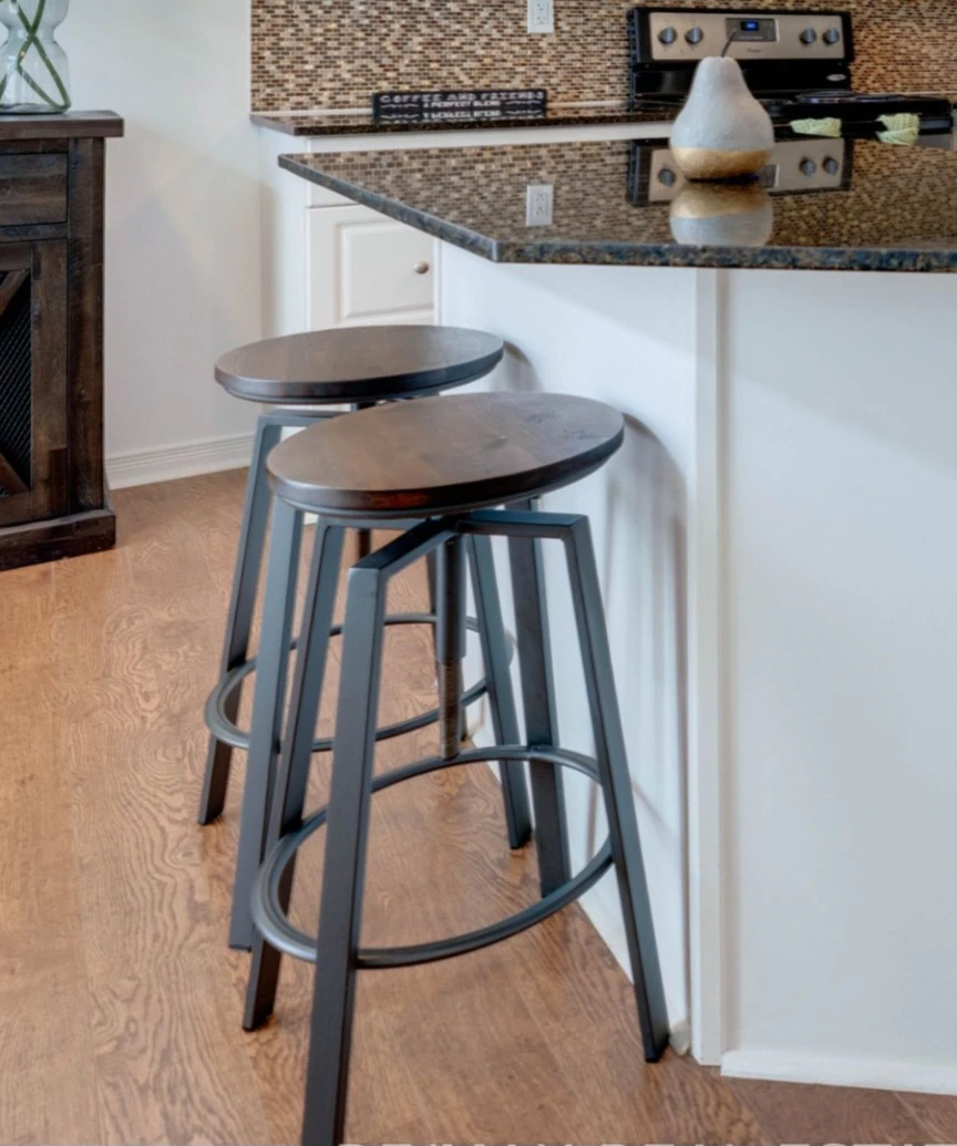 Adjustable Swivel Bar Stools (Set of 2) - photo 2