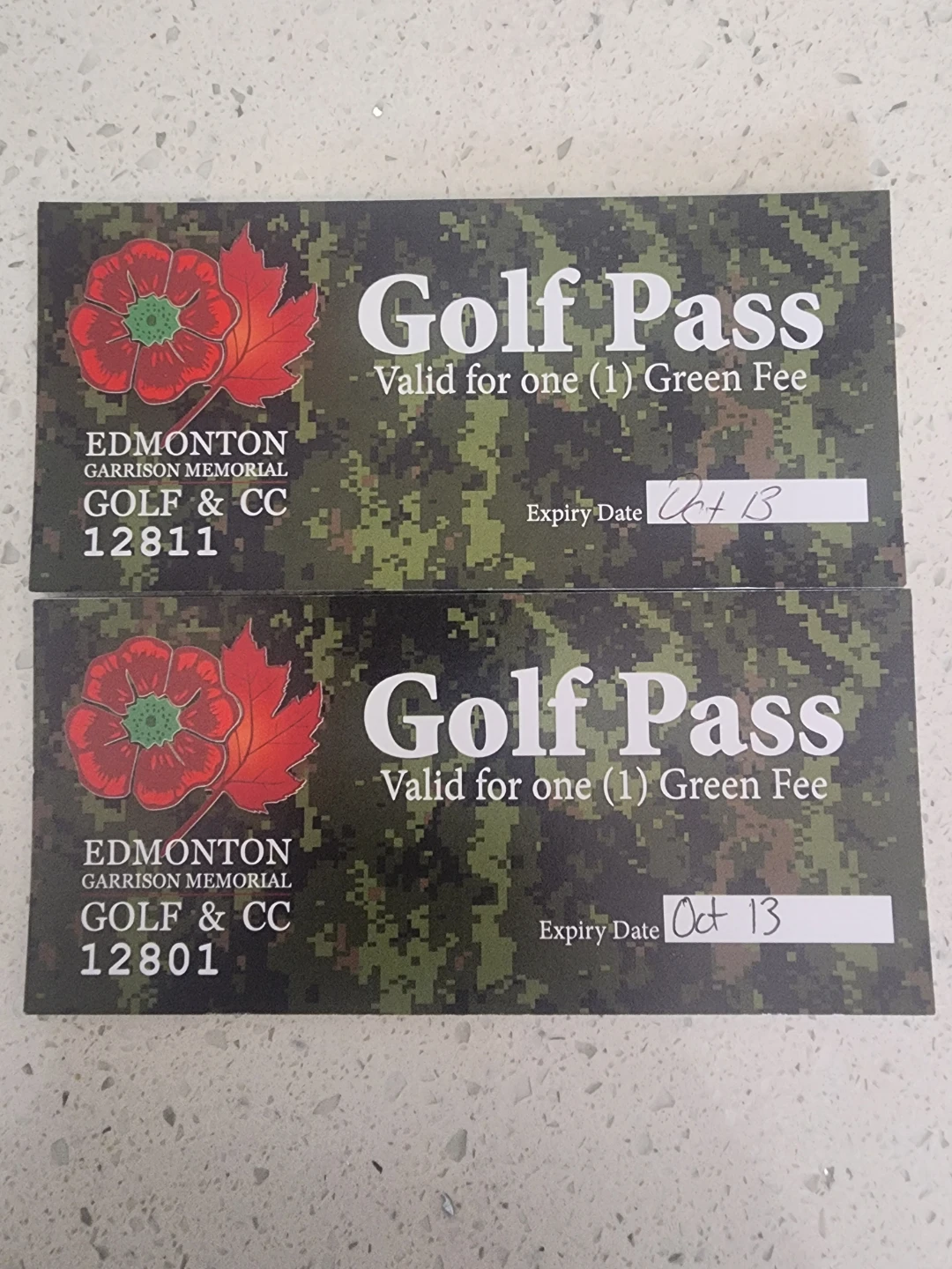 Golf Passes