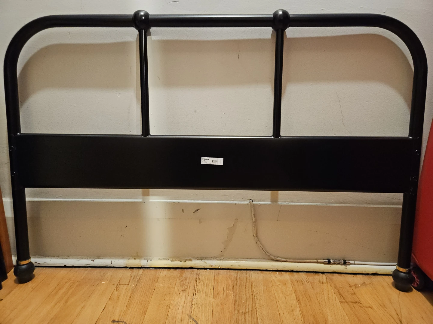 IKEA SAGSTUA Black Metal Bedframe Twin - photo 3