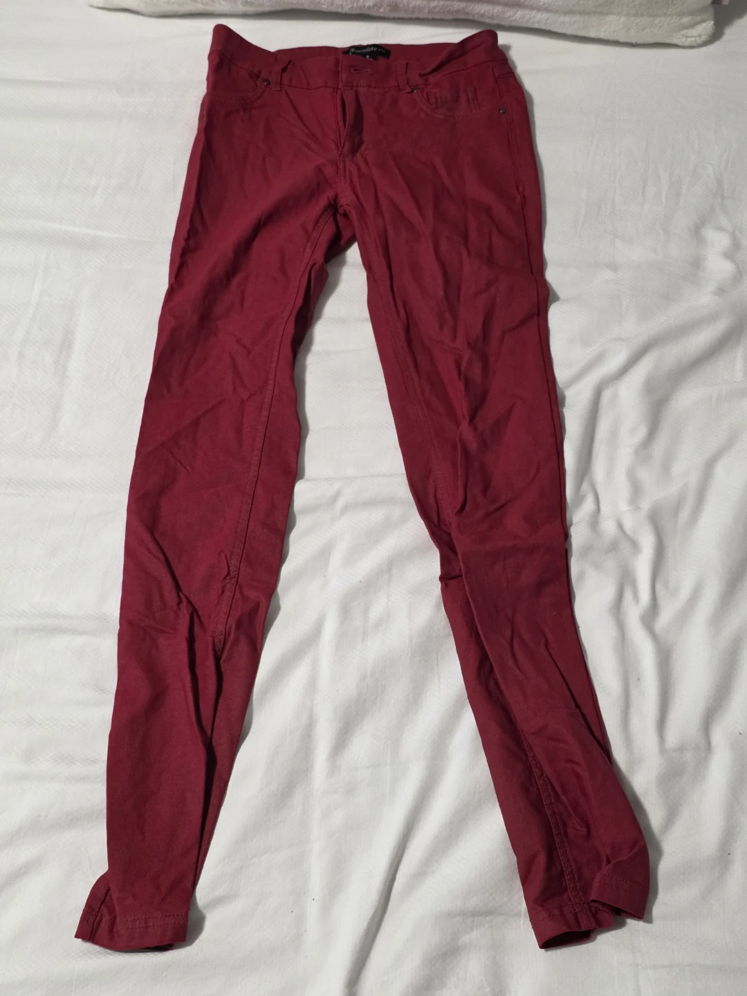 Red Slim Fit Pants