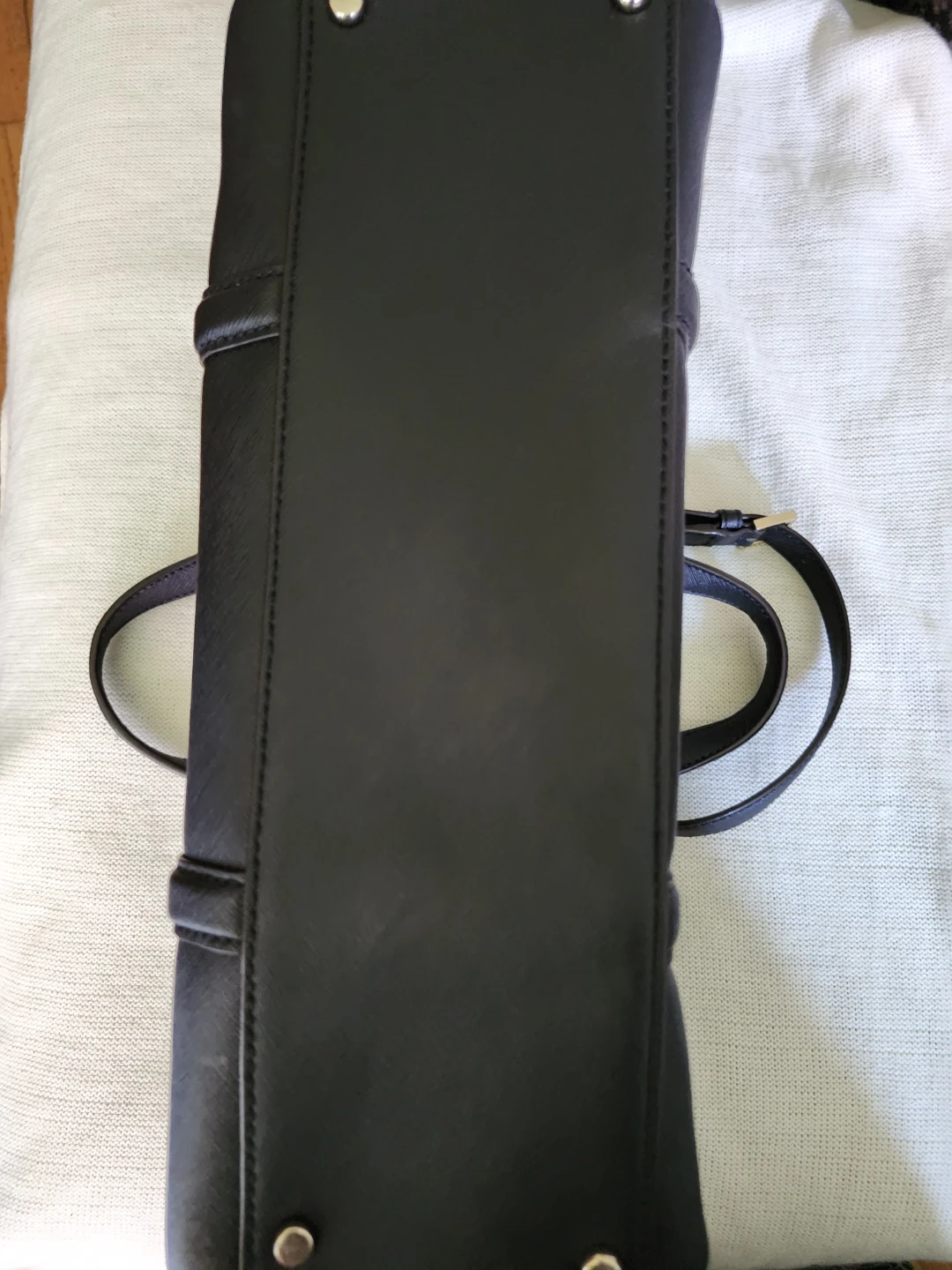 Kate Spade New York Black Leather Tote Bag with Shoulder Strap - photo 3