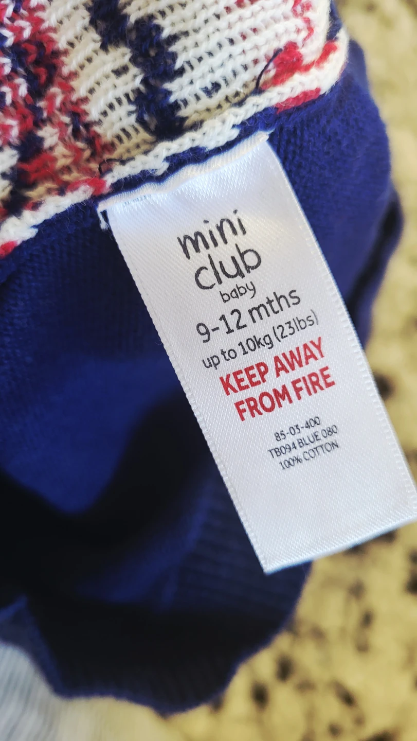 Mini Club Baby Reindeer Sweater Vest 9-12 Months - photo 2