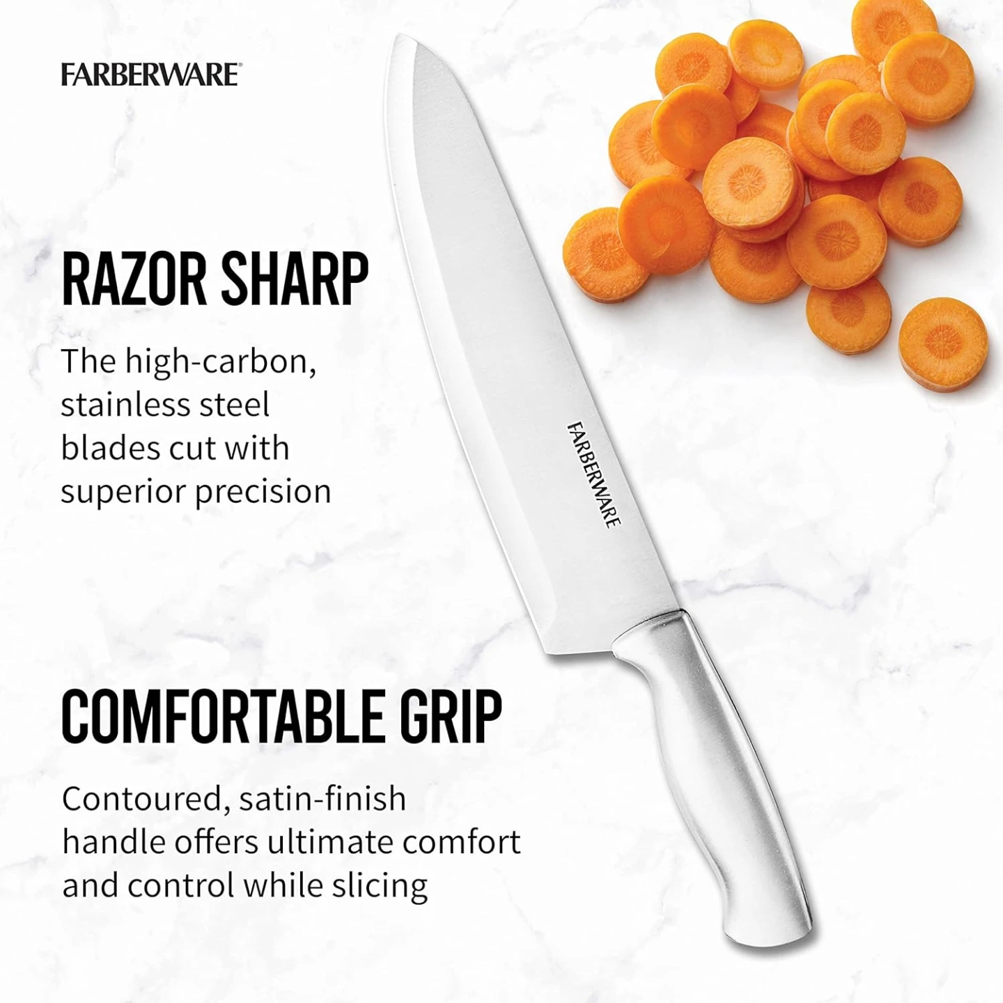 Chef Knife - 8 Inch(20.3 cm) Farberware - photo 3