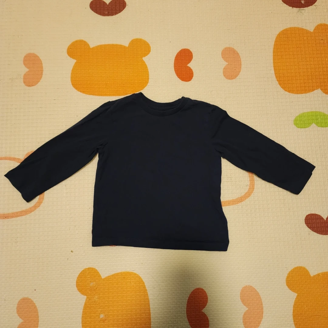 Amazon Essentials Navy Long Sleeve Shirts (2T) - photo 3