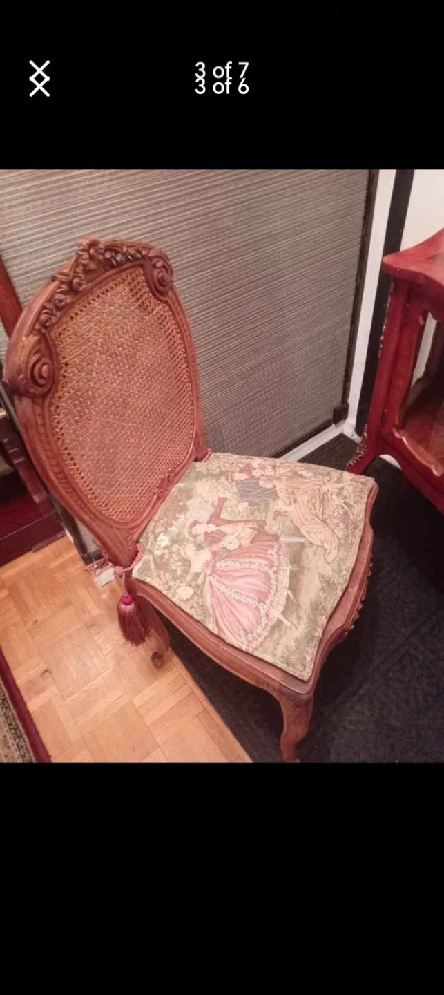 Antique Ornate Gold Mirror and chair - photo 3