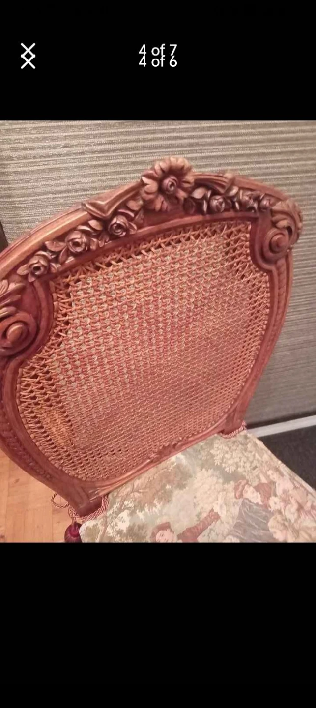 Antique Ornate Gold Mirror and chair - photo 4