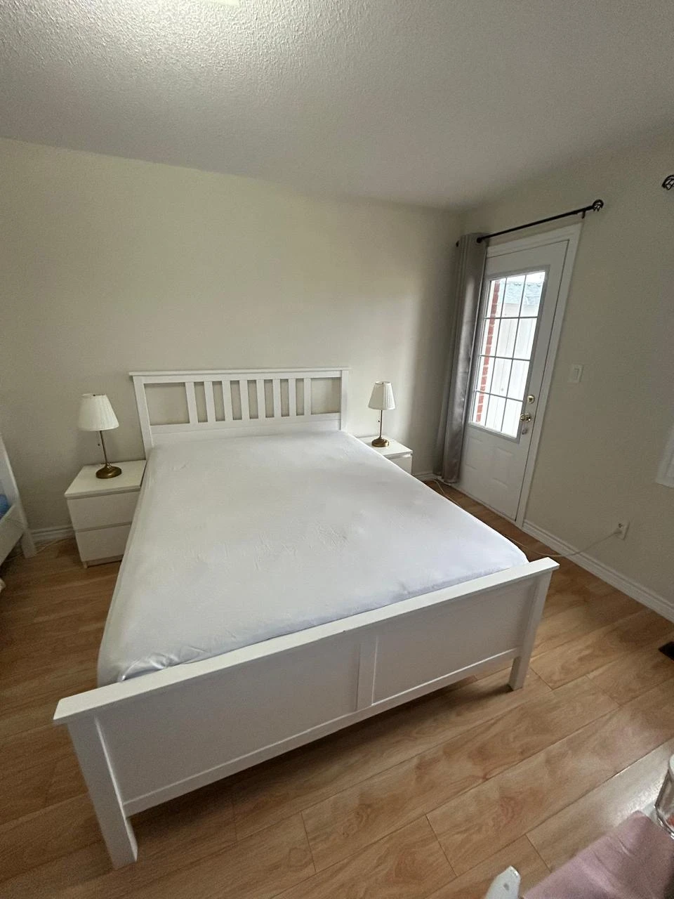 IKEA -White Wooden Bed Frame - photo 2