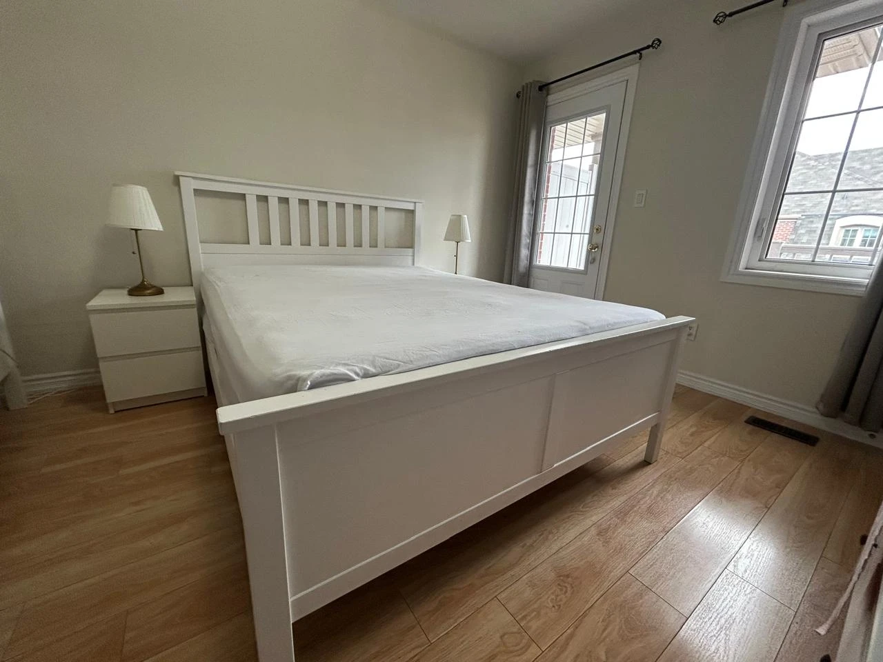 IKEA -White Wooden Bed Frame - photo 3