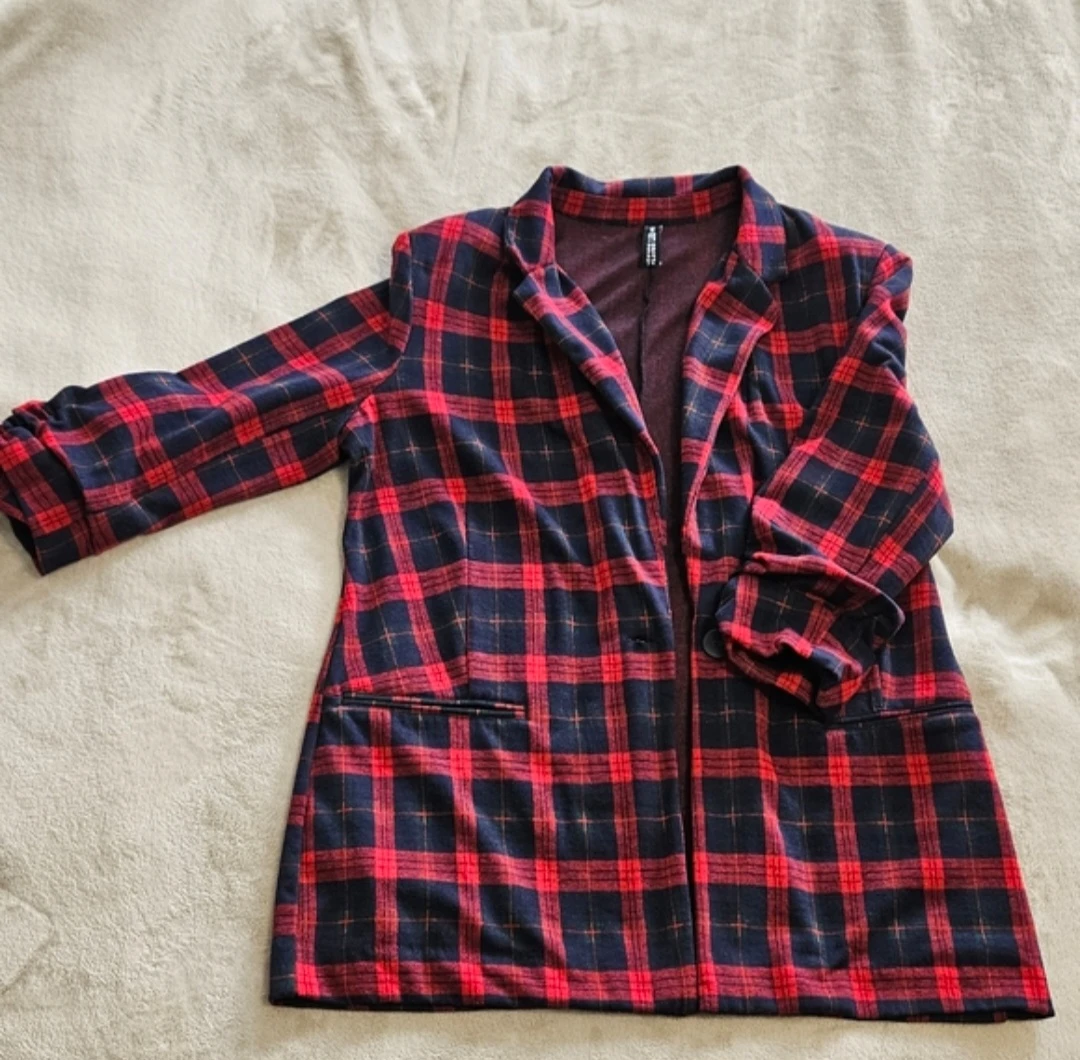 LORD & TAYLOR Design Lab Plaid Blazer