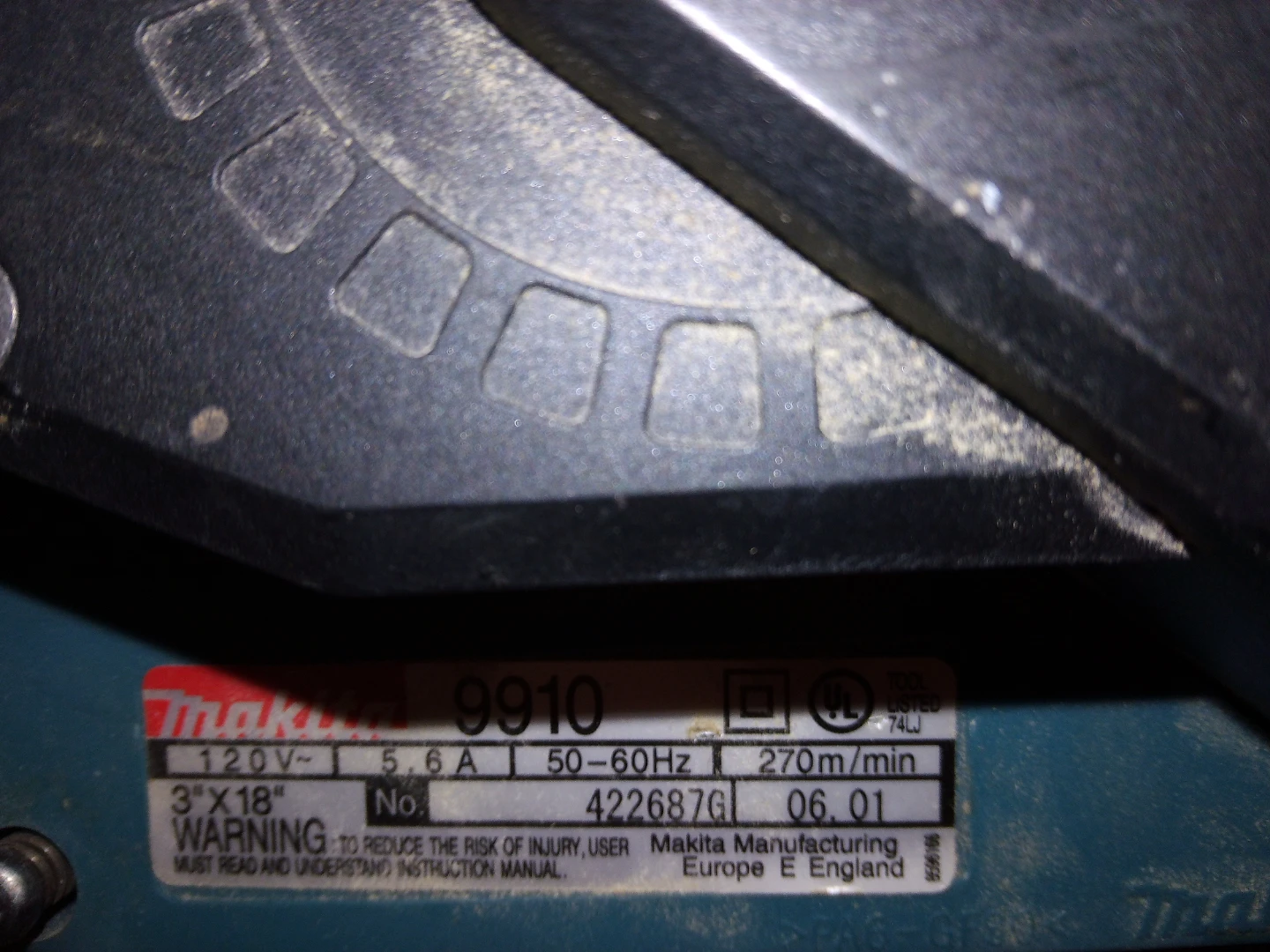 Makita 9910 Belt Sander - photo 5