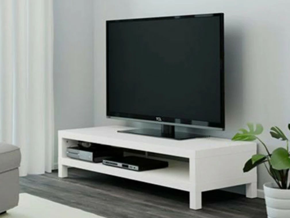 White coffee table, bench, or TV Stand