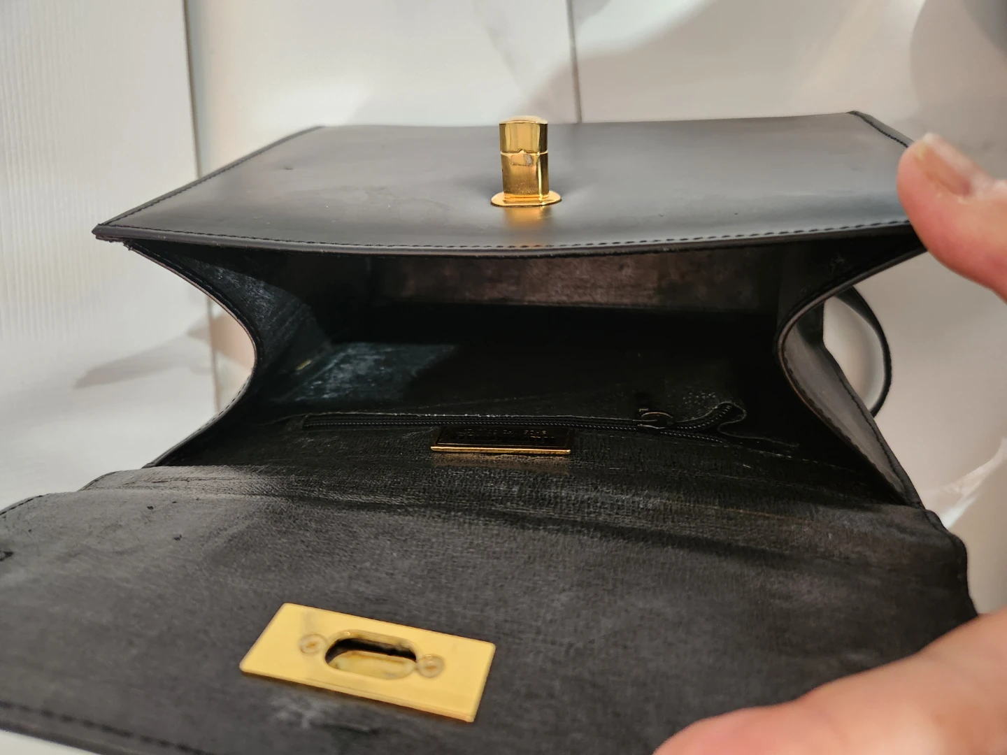 Korea Premium Navy Leather Handbag - photo 5