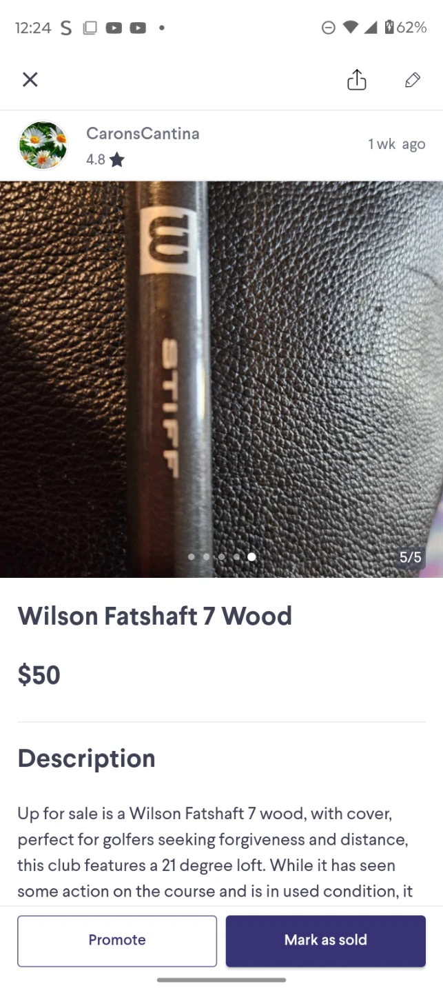 Wilson Fatshaft 7 Wood - photo 4