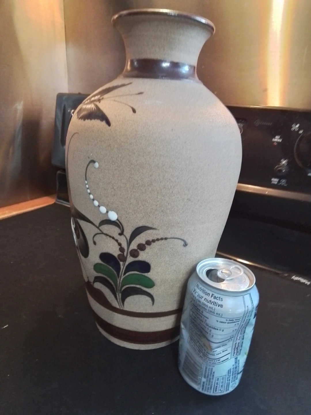 vintage Mexican folk art Vase by TACAT MEXICO, 13x6" - photo 3