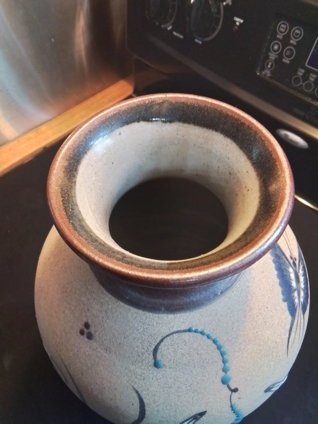 vintage Mexican folk art Vase by TACAT MEXICO, 13x6" - photo 5