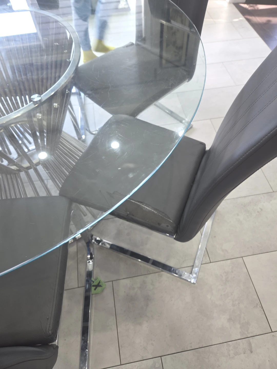Glass Dining Table with 6 Chairs - photo 3