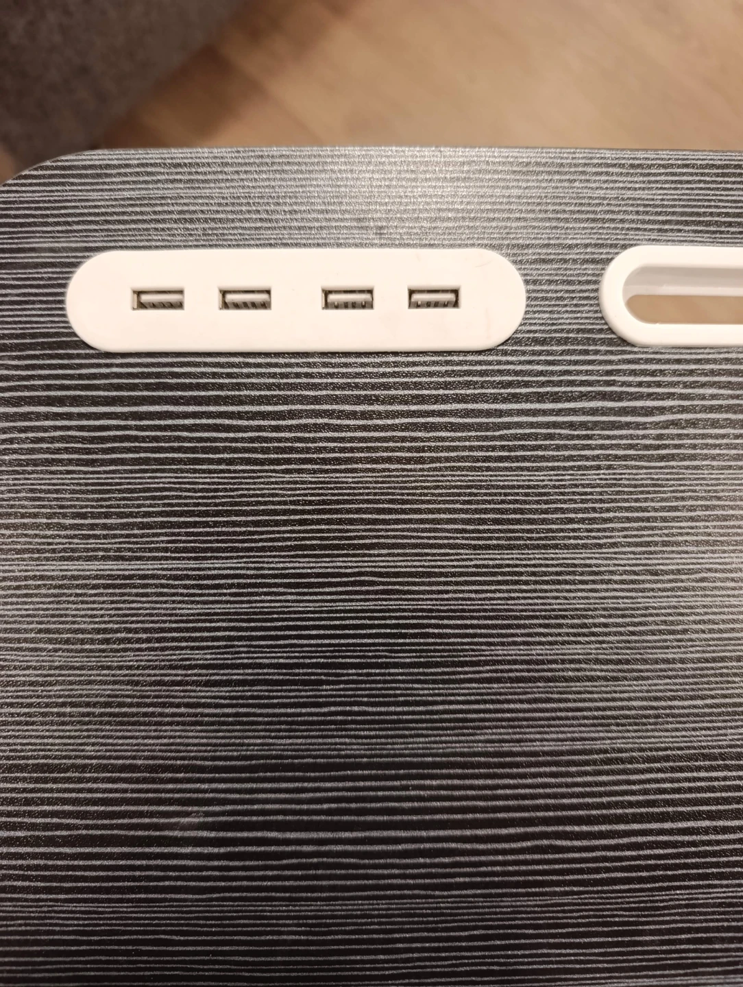 Overbed table with castors, usb ports and cup holder - photo 3