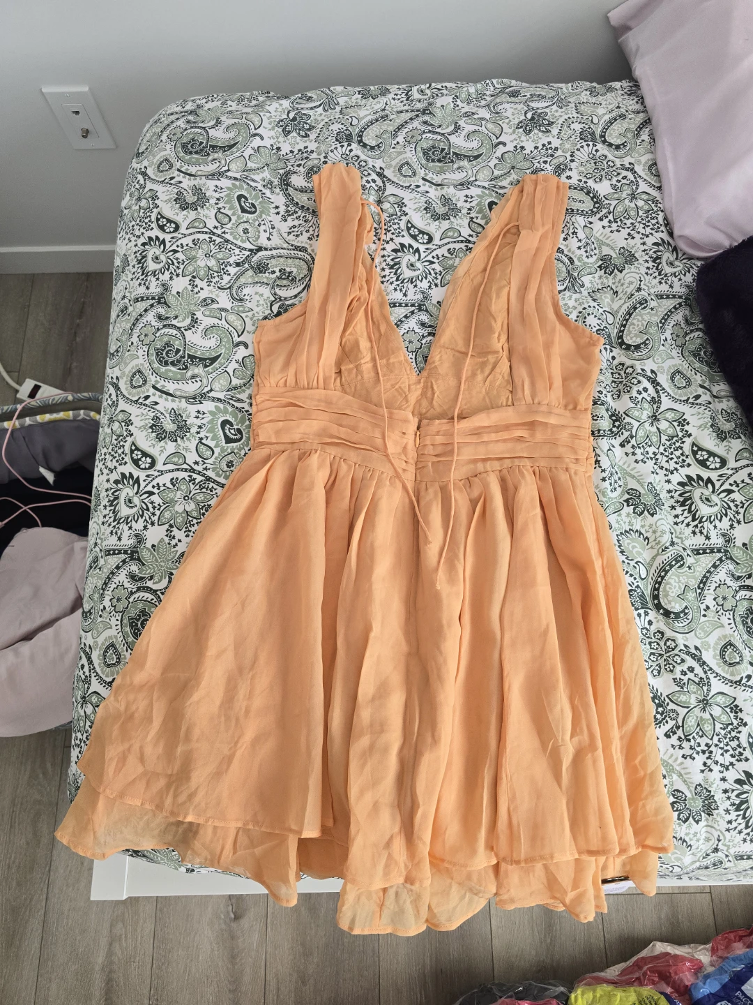 Abercrombie & Fitch Orange Halter Dress - Medium - photo 2