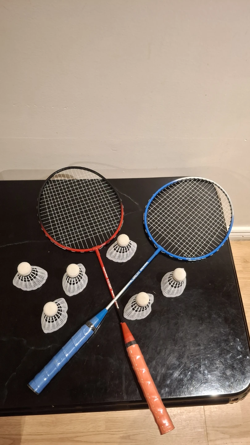Victory Badminton Rackets and Shuttlecocks Set
