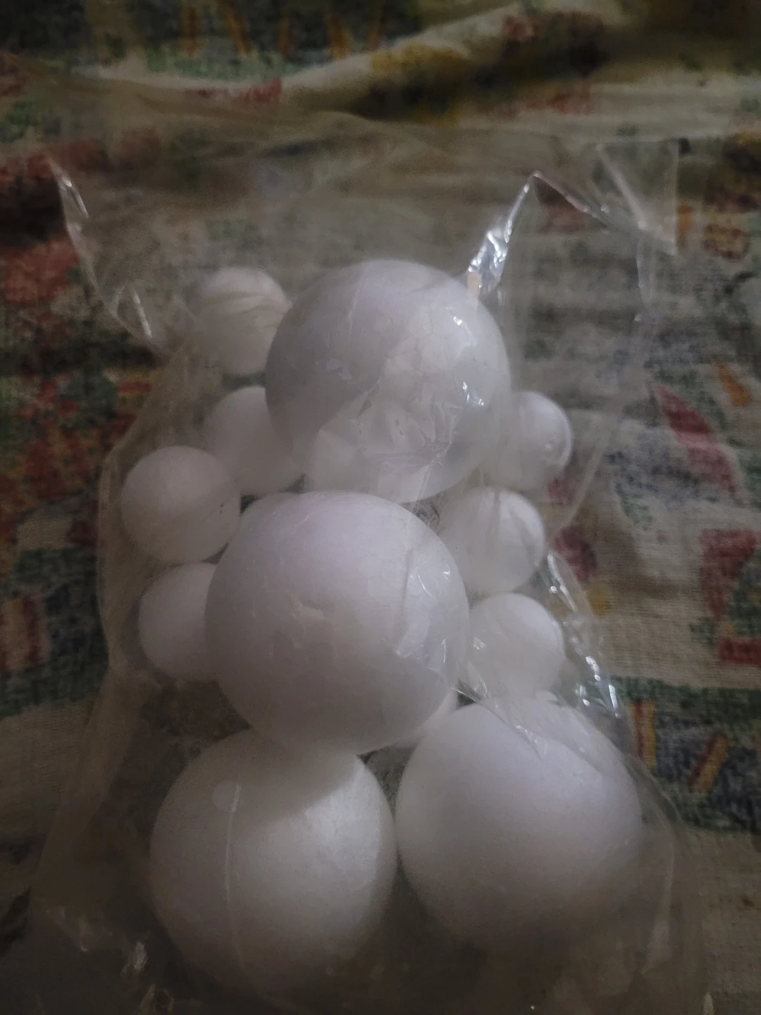 White Styrofoam Balls