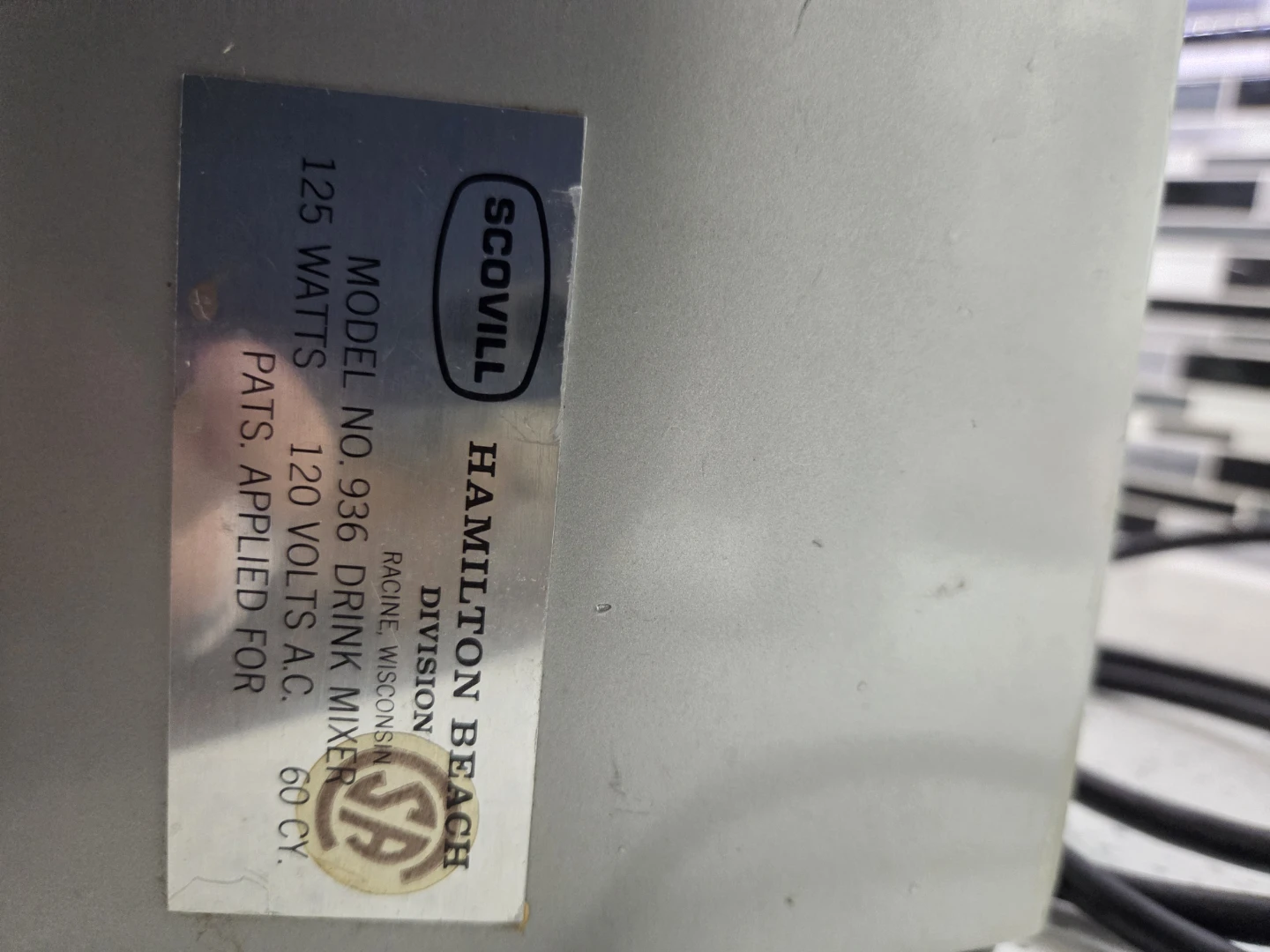 Hamilton Beach Drink Mixer Model 936 - photo 3