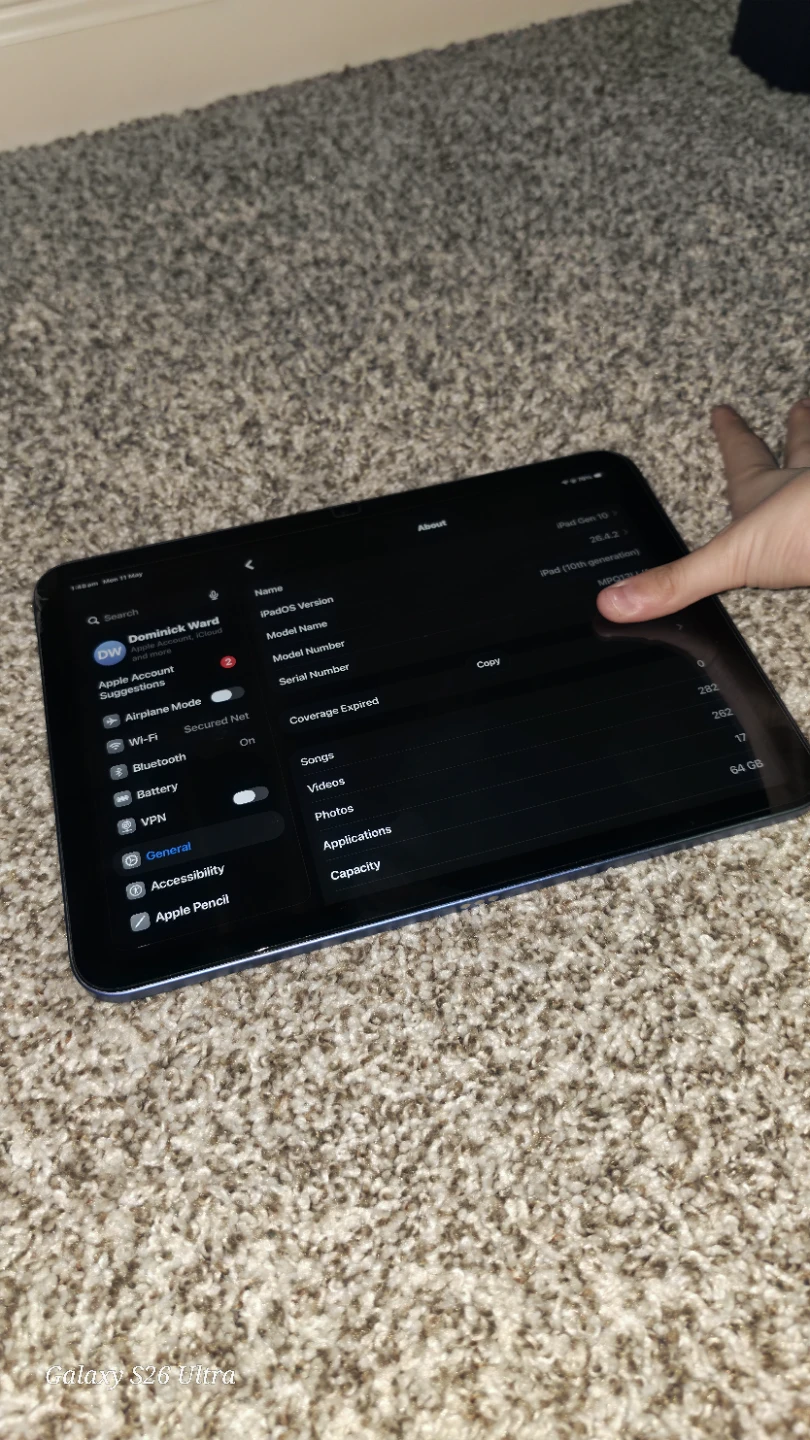 TRADE ONLY: Blue iPad 10th Gen (64GB) - iPadOS 26 - photo 4