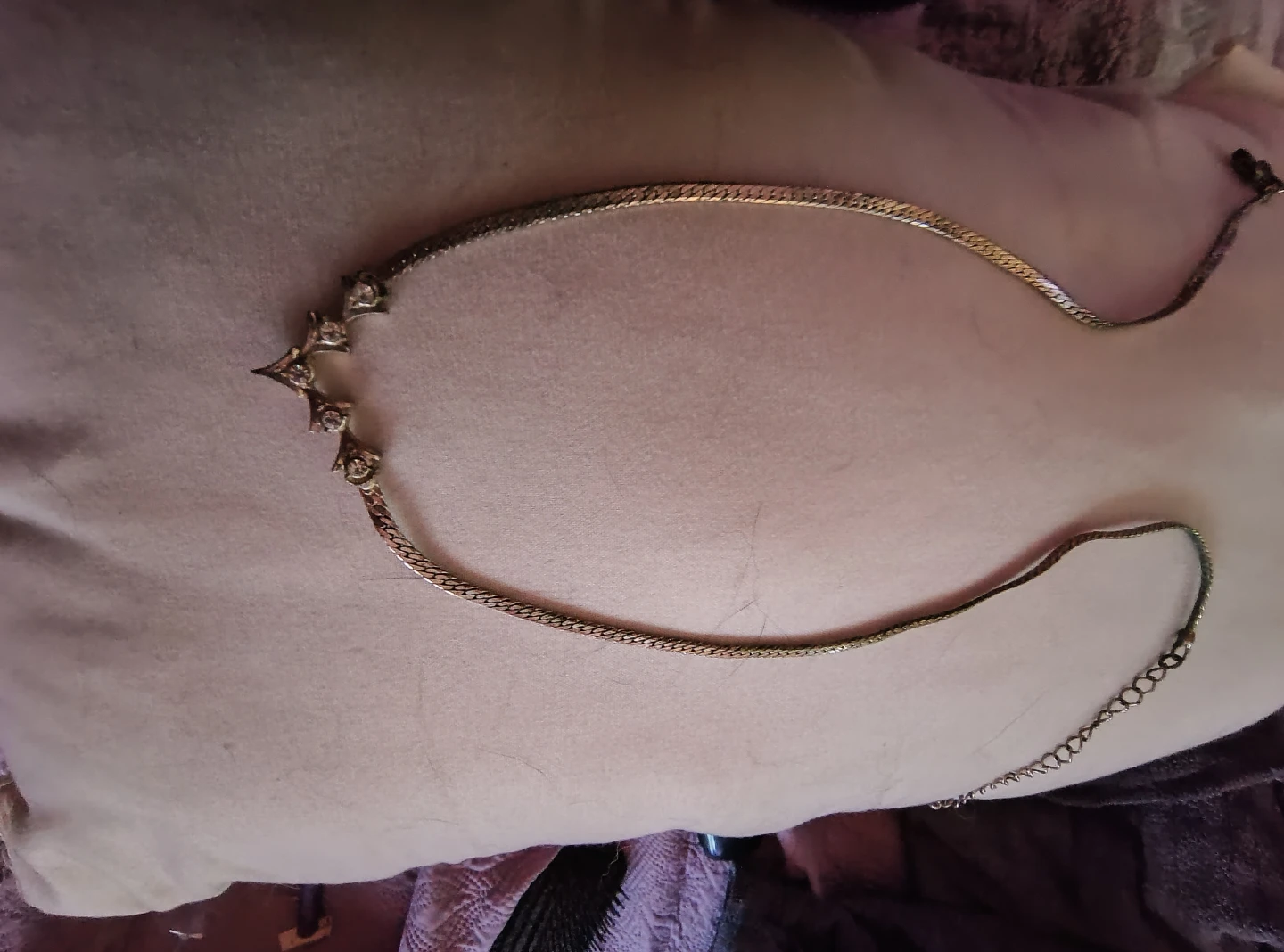 Silver-tone multi-strand necklace with charms - photo 4