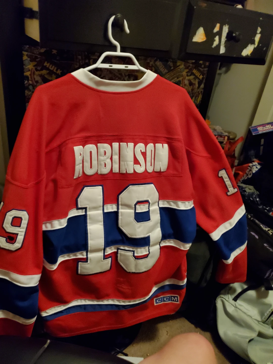 Large Montrail Canadians Larry Robinsons Jersey