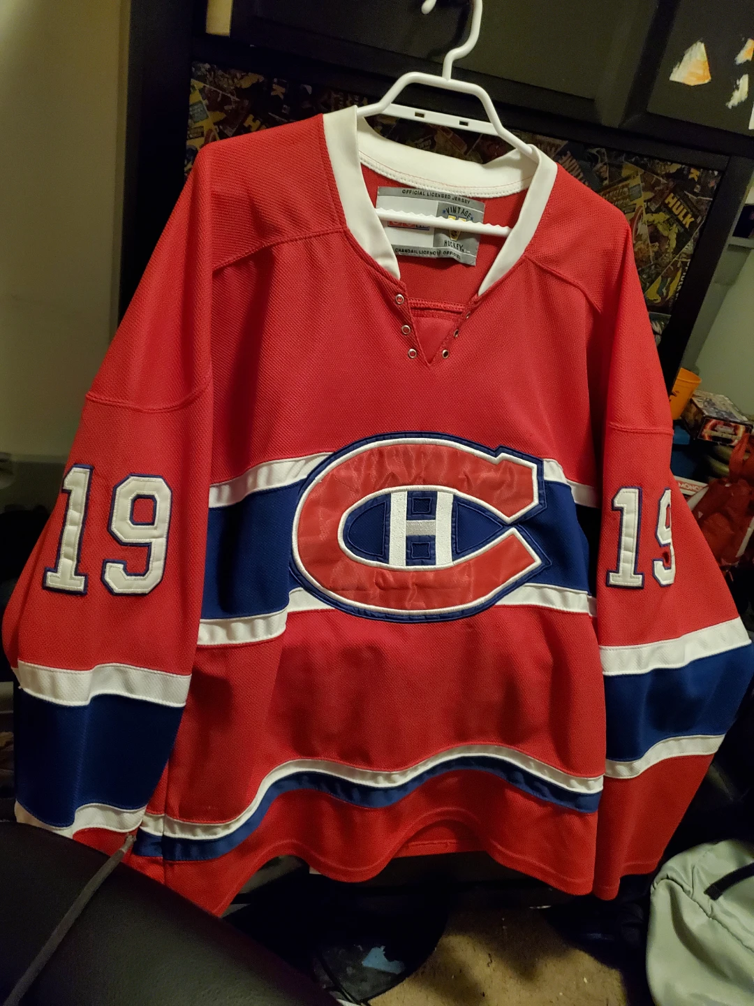 Large Montrail Canadians Larry Robinsons Jersey - photo 2