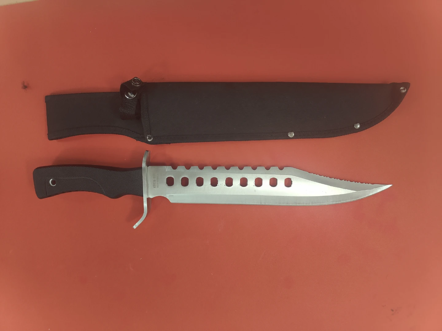 Large Bowie Knife with Sheath - photo 2