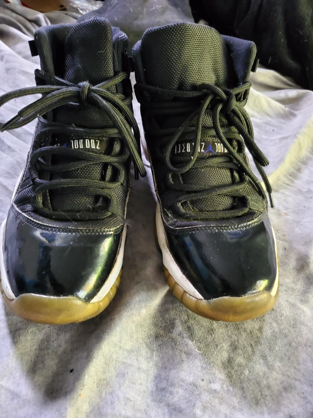 Air Jordan 11 "Concord" High Top Sneakers