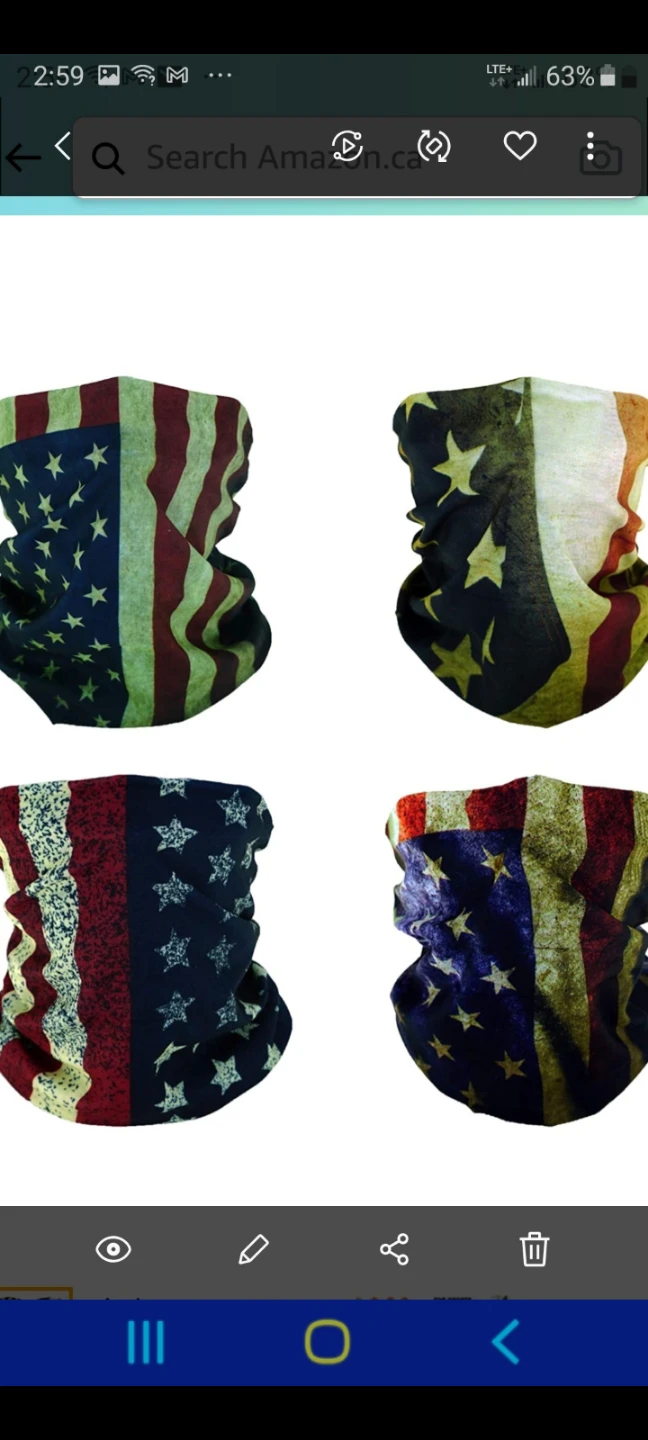 Canada Flag Skull Neck Gaiter