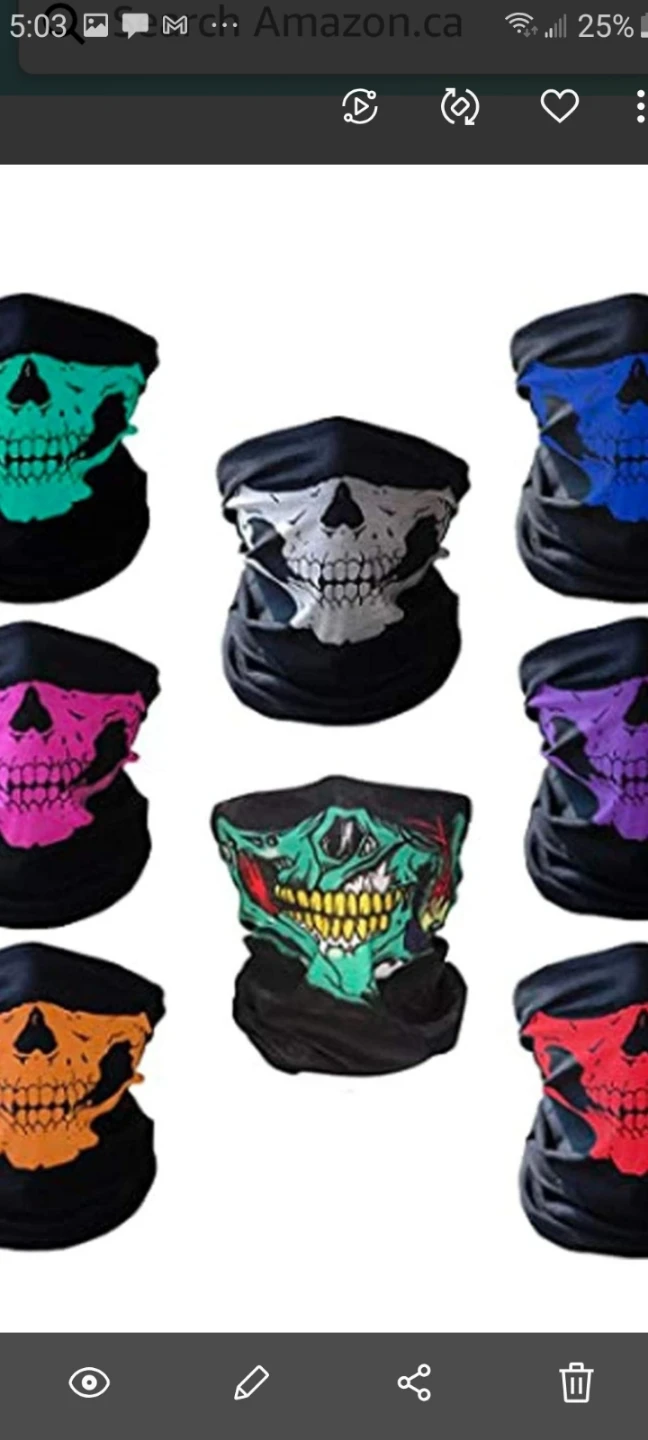 Canada Flag Skull Neck Gaiter - photo 2