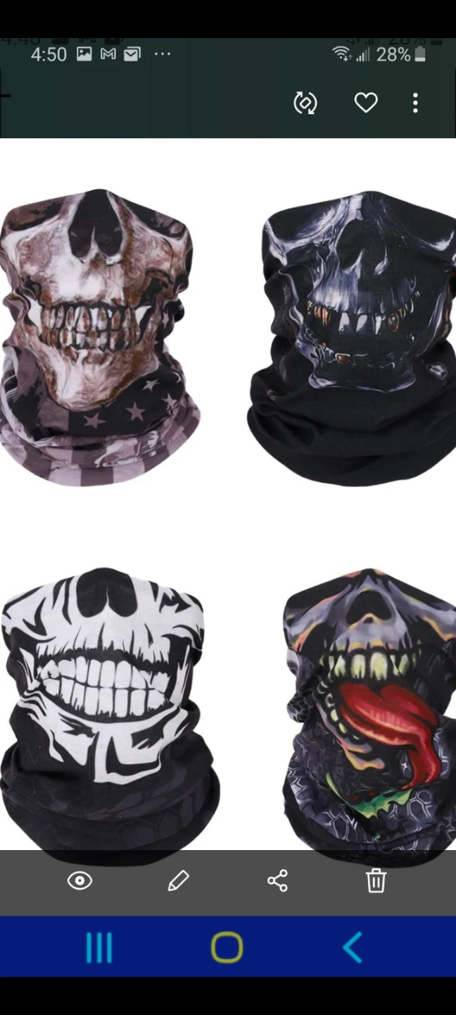 Canada Flag Skull Neck Gaiter - photo 4