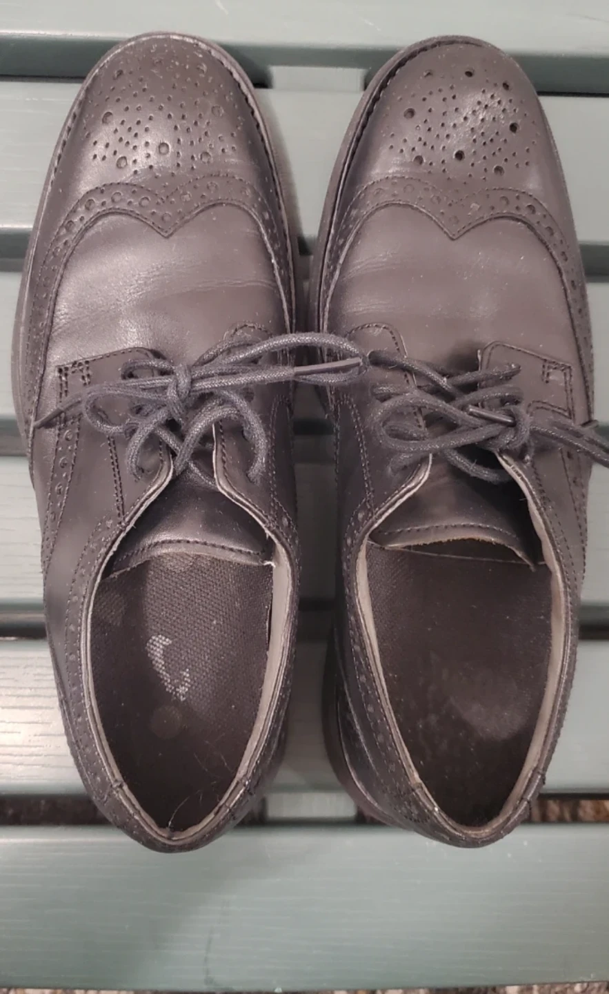 Sperry Men's Wingtip Oxford Shoes Size 8M Black Leather