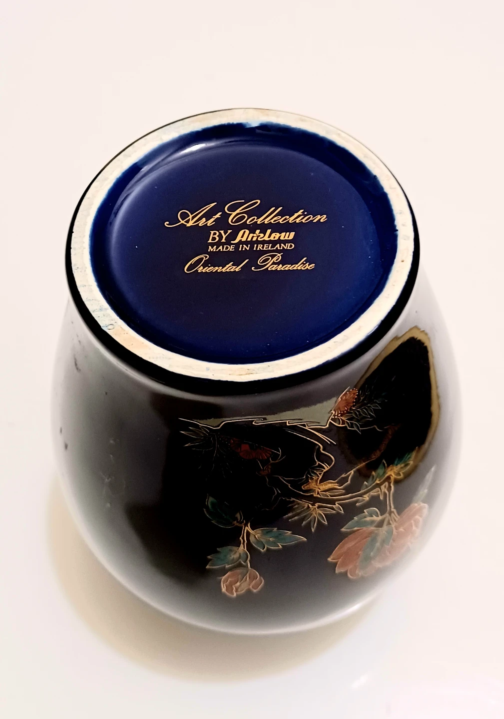 Vtg Oriental Paradise Porcelain Vase - photo 4