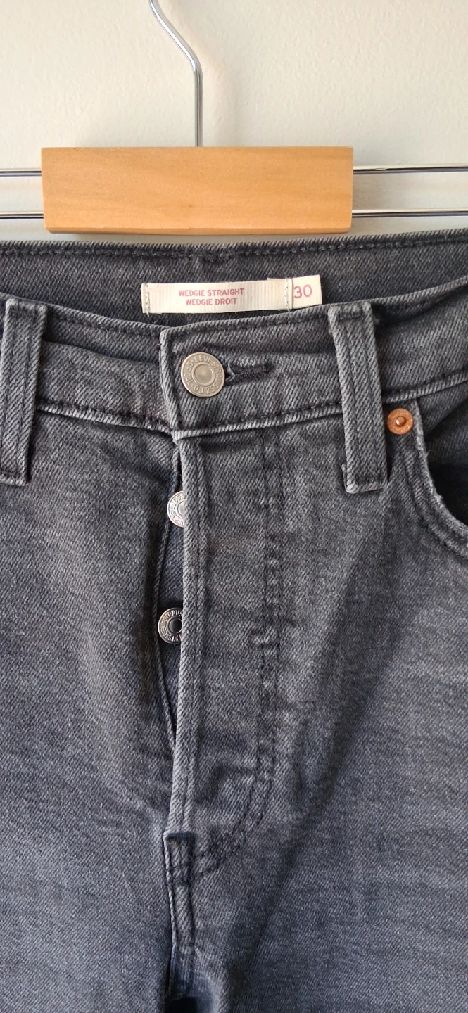 Levi Strauss Black Denim Jeans - photo 2