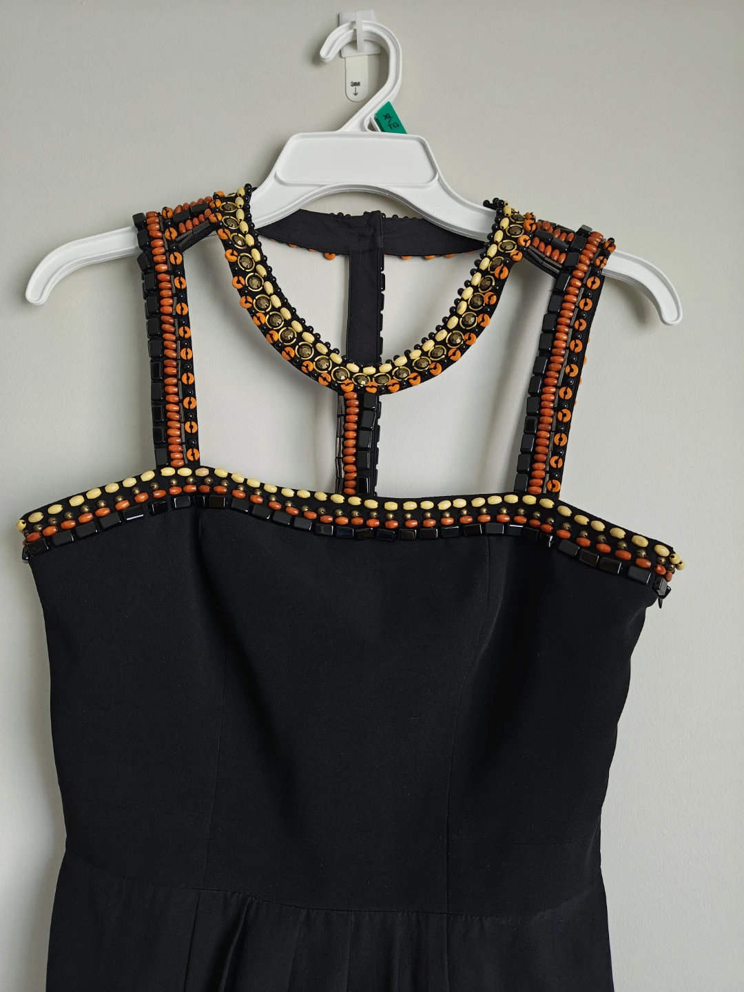 Black Beaded Halter Dress Synthia Steffe - photo 3