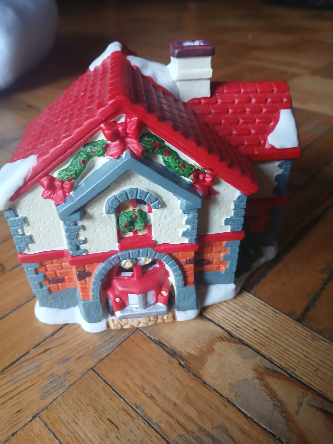 Set of Ceramic Christmas Village Houses